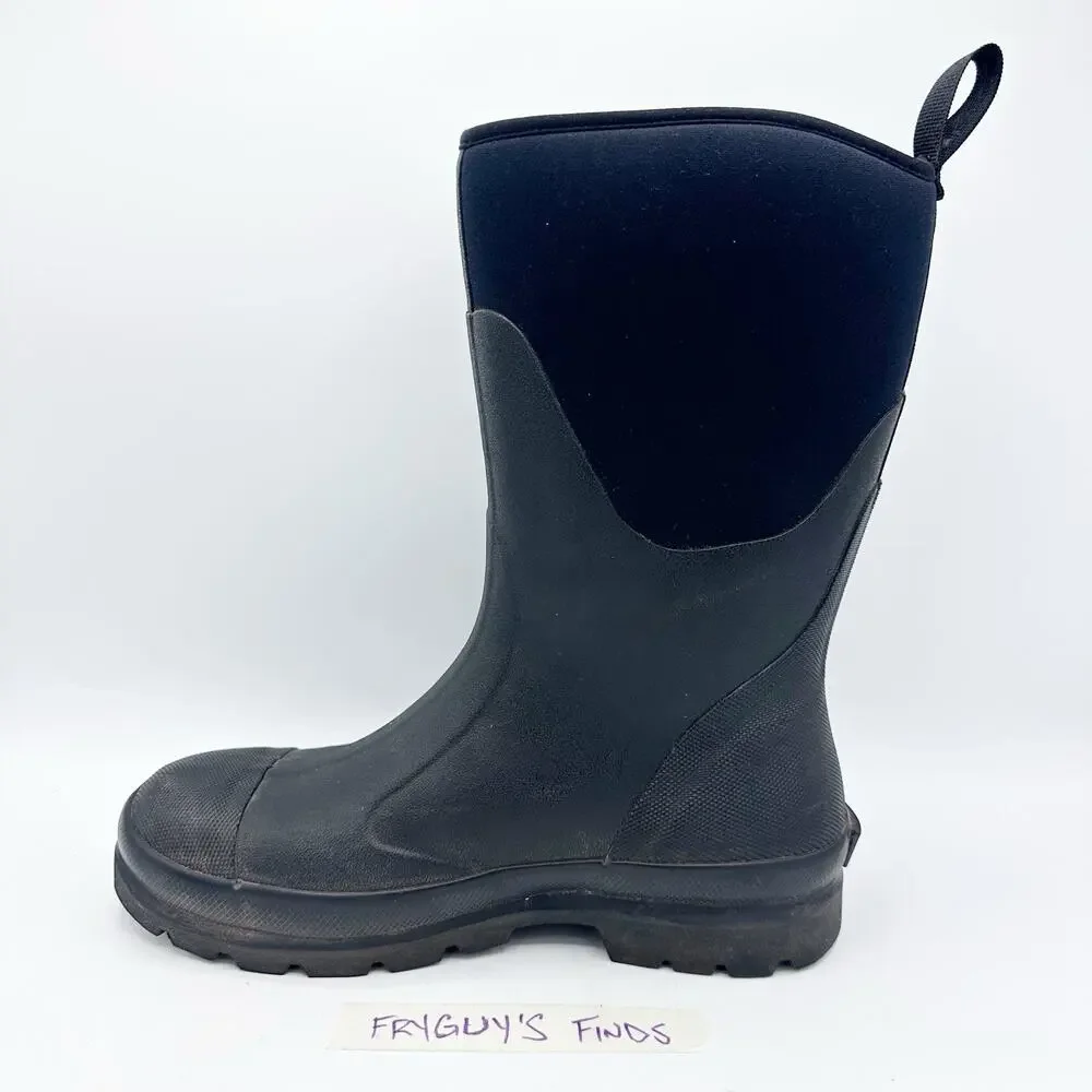 The Muck Boot Company Women's Size 10 Chore Classic Mid Black Purple Waterproof